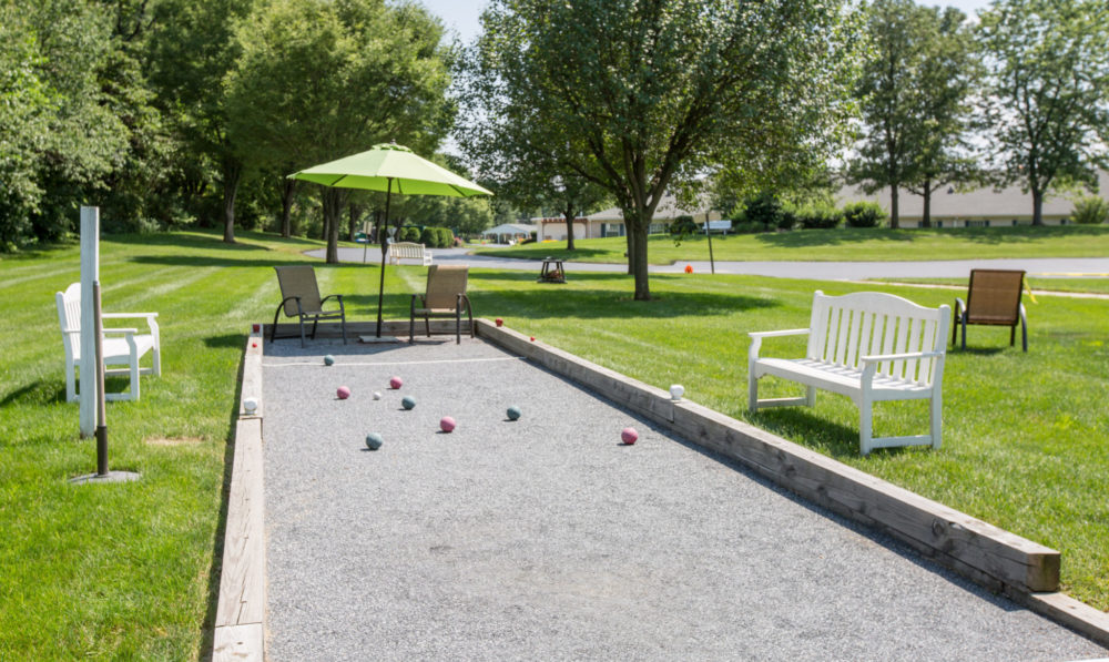 Country Meadows of Bethlehem Bocce Ball Court | Country ...