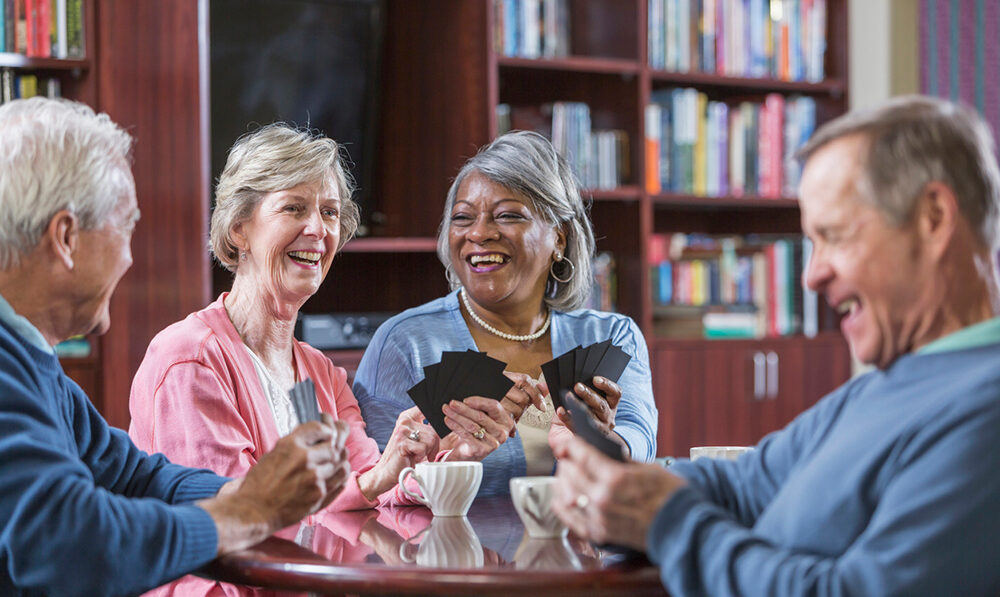 Seniors Playing Cards