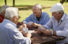 Senior Men Playing Cards
