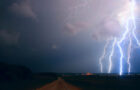 Lightning Storm - lightning, thunderstorm, night sky, electric bolts, dramatic, weather, storm, nature, power, sky