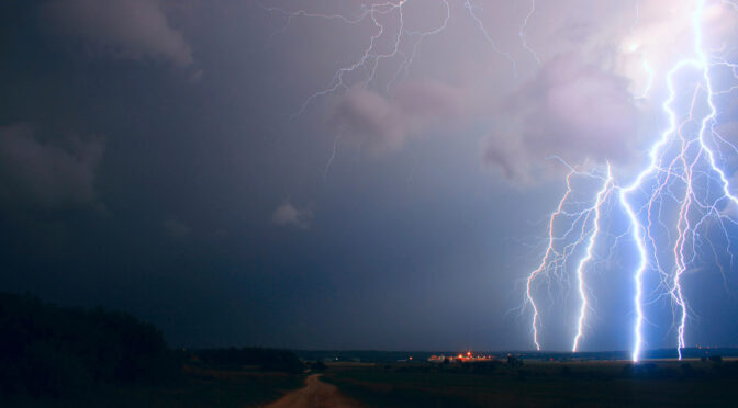 Lightning Storm - lightning, thunderstorm, night sky, electric bolts, dramatic, weather, storm, nature, power, sky